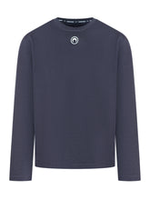 Marine Serre Blue Long-Sleeve Top with Logo - COLLEZIONE TEAM EC | $store$