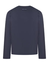 Marine Serre Blue Long-Sleeve Top with Logo - COLLEZIONE TEAM EC | $store$