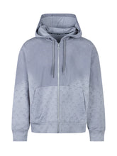Marine Serre Grey Hoodie with All-Over Logo - COLLEZIONE TEAM EC | $store$