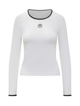 Marine Serre Top in Cotone con Logo Ricamato - Abbigliamento Donna | $store$