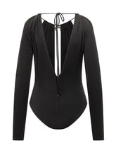 Marine Serre Body Nero con Cut Out e Dettaglio Gioiello - Abbigliamento Donna | $store$