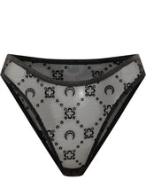 Marine Serre Slip in Tulle con Ricami Logo - Abbigliamento Donna | $store$