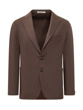 Blazer Tagliatore in Lana Marrone - Abbigliamento Uomo | $store$