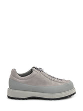 Stone Island Grey Suede Sneakers with Reinforced Sole - COLLEZIONE TEAM EC | $store$