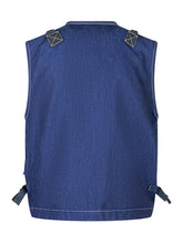 Stone Island Gilet in Denim Blu - Abbigliamento Uomo | $store$