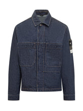 Stone Island Giacca in Denim Blu - Abbigliamento Uomo | $store$