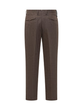 Pantaloni Santaniello Marroni con Pinces - Abbigliamento Uomo | $store$