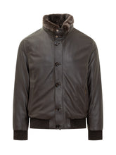 MooRER Giacca in Pelle con Collo in Shearling - Abbigliamento Uomo | $store$