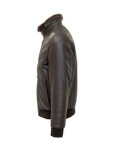 MooRER Giacca in Pelle con Collo in Shearling - Abbigliamento Uomo | $store$