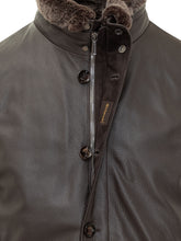 MooRER Giacca in Pelle con Collo in Shearling - Abbigliamento Uomo | $store$