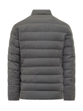 MooRer Giacca Trapuntata in Lana Grigia - Abbigliamento Uomo | $store$