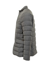 MooRer Giacca Trapuntata in Lana Grigia - Abbigliamento Uomo | $store$