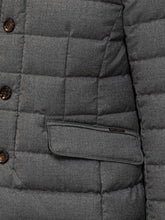MooRer Giacca Trapuntata in Lana Grigia - Abbigliamento Uomo | $store$