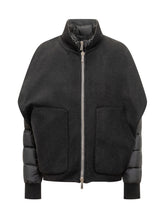 MooRER Pegaso Black Wool and Nylon Jacket - COLLEZIONE TEAM EC | $store$