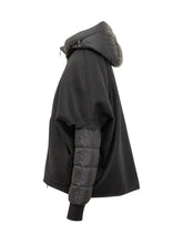 MooRER Pegaso Black Wool and Nylon Jacket - COLLEZIONE TEAM EC | $store$