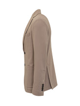 Circolo Beige Stretch Cotton Blazer - Circolo | $store$
