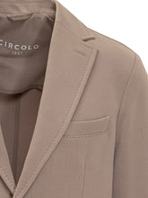 Circolo Beige Stretch Cotton Blazer - Circolo | $store$