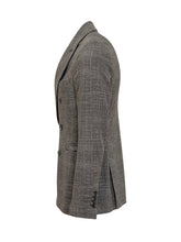Circolo Grey Prince of Wales Double-Breasted Blazer - Circolo | $store$