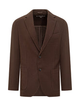 Circolo Single-Breasted Textured Brown Blazer - Circolo | $store$