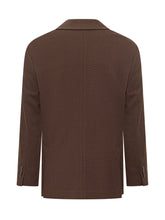 Circolo Single-Breasted Textured Brown Blazer - Circolo | $store$