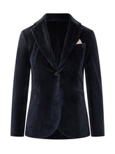 Circolo Giacca in Velluto Blu - Abbigliamento Donna | $store$