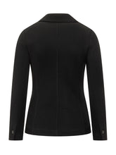 Circolo Black Single-Breasted Blazer with Pocket Square - Circolo | $store$