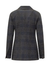 Circolo Checked Single-Breasted Blazer - Circolo | $store$