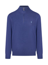 Polo Ralph Lauren Blue Half-Zip Sweater - COLLEZIONE TEAM EC | $store$