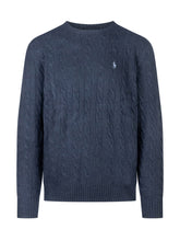 Polo Ralph Lauren Blue Cable Knit Sweater - COLLEZIONE TEAM EC | $store$