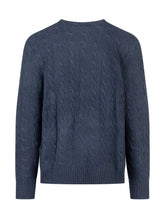 Polo Ralph Lauren Blue Cable Knit Sweater - COLLEZIONE TEAM EC | $store$