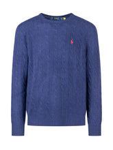 Polo Ralph Lauren Royal Blue Cable Knit Sweater - COLLEZIONE TEAM EC | $store$