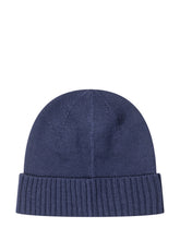 Polo Ralph Lauren Blue Beanie Hat with Pink Logo - COLLEZIONE TEAM EC | $store$