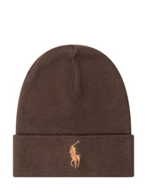 Polo Ralph Lauren Brown Wool Beanie with Logo - COLLEZIONE TEAM EC | $store$