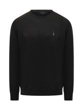 Polo Ralph Lauren Black Virgin Wool Sweater - COLLEZIONE TEAM EC | $store$