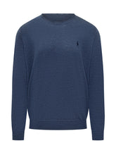 Polo Ralph Lauren Blue Mélange Virgin Wool Sweater - COLLEZIONE TEAM EC | $store$