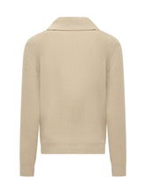 Cardigan Rakki' beige in lana merino - Abbigliamento Uomo | $store$