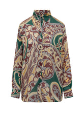 Etro Camicia in Seta con Stampa Paisley Multicolor - Abbigliamento Donna | $store$