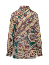 Etro Camicia in Seta con Stampa Paisley Multicolor - Abbigliamento Donna | $store$