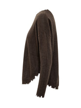 Crew Neck Sweater with Raw Cut Hem KUJTEN - COLLEZIONE TEAM EC | $store$