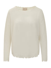 Crew Neck Sweater with Distressed Edges KUJTEN - COLLEZIONE TEAM EC | $store$