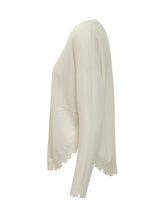 Crew Neck Sweater with Distressed Edges KUJTEN - COLLEZIONE TEAM EC | $store$