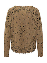 Bandana Print Sweater with Raw Finish KUJTEN - COLLEZIONE TEAM EC | $store$