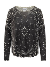 Bandana Print Sweater with Raw Finish KUJTEN - COLLEZIONE TEAM EC | $store$