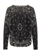 Bandana Print Sweater with Raw Finish KUJTEN - COLLEZIONE TEAM EC | $store$