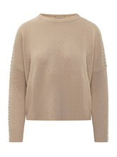 Kujten Beige Cashmere Crew Neck Sweater - COLLEZIONE TEAM EC | $store$