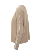 Kujten Beige Cashmere Crew Neck Sweater - COLLEZIONE TEAM EC | $store$