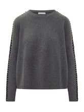 Kujten Grey Cashmere Crew Neck Sweater - COLLEZIONE TEAM EC | $store$