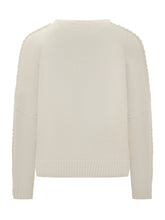 Kujten White Cashmere Crew Neck Sweater - COLLEZIONE TEAM EC | $store$