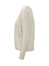 Kujten White Cashmere Crew Neck Sweater - COLLEZIONE TEAM EC | $store$