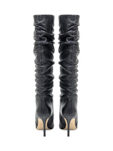 Michael Kors Dawn Heeled Black Leather Boots - COLLEZIONE TEAM EC | $store$